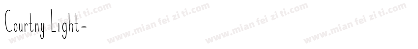 Courtny Light字体转换